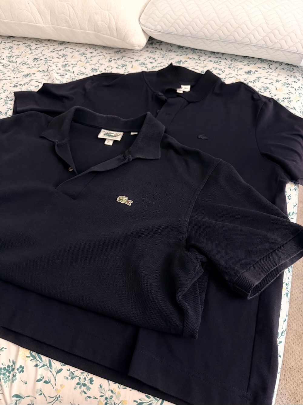 Lacoste Men's Dark Navy Polo Shirt with Crocodile Logo